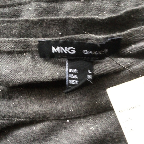 MANGO ROUND NECK KNIT SPARKLE SWEATER MEDIUM NWT - Picture 8 of 12